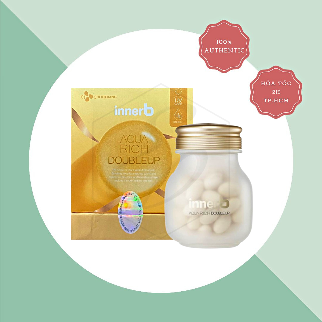 [Mẫu mới] Viên Uống Cấp Nước Innerb Aqua Rich DoubleUp (56 Viên)